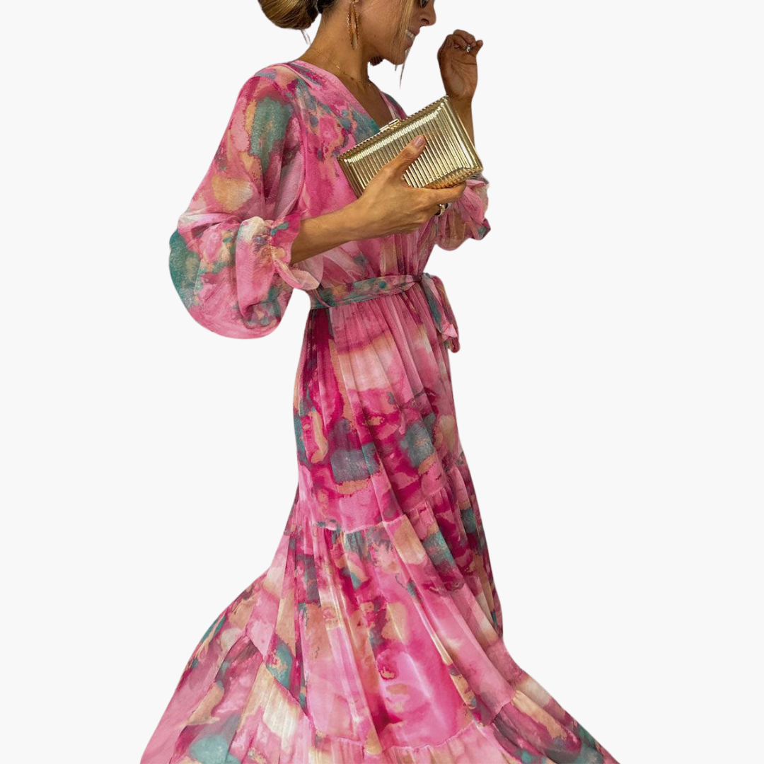 Long-Sleeve Summer Dress - Women's Fashion for Sunny Days - Seldom Seen Styles