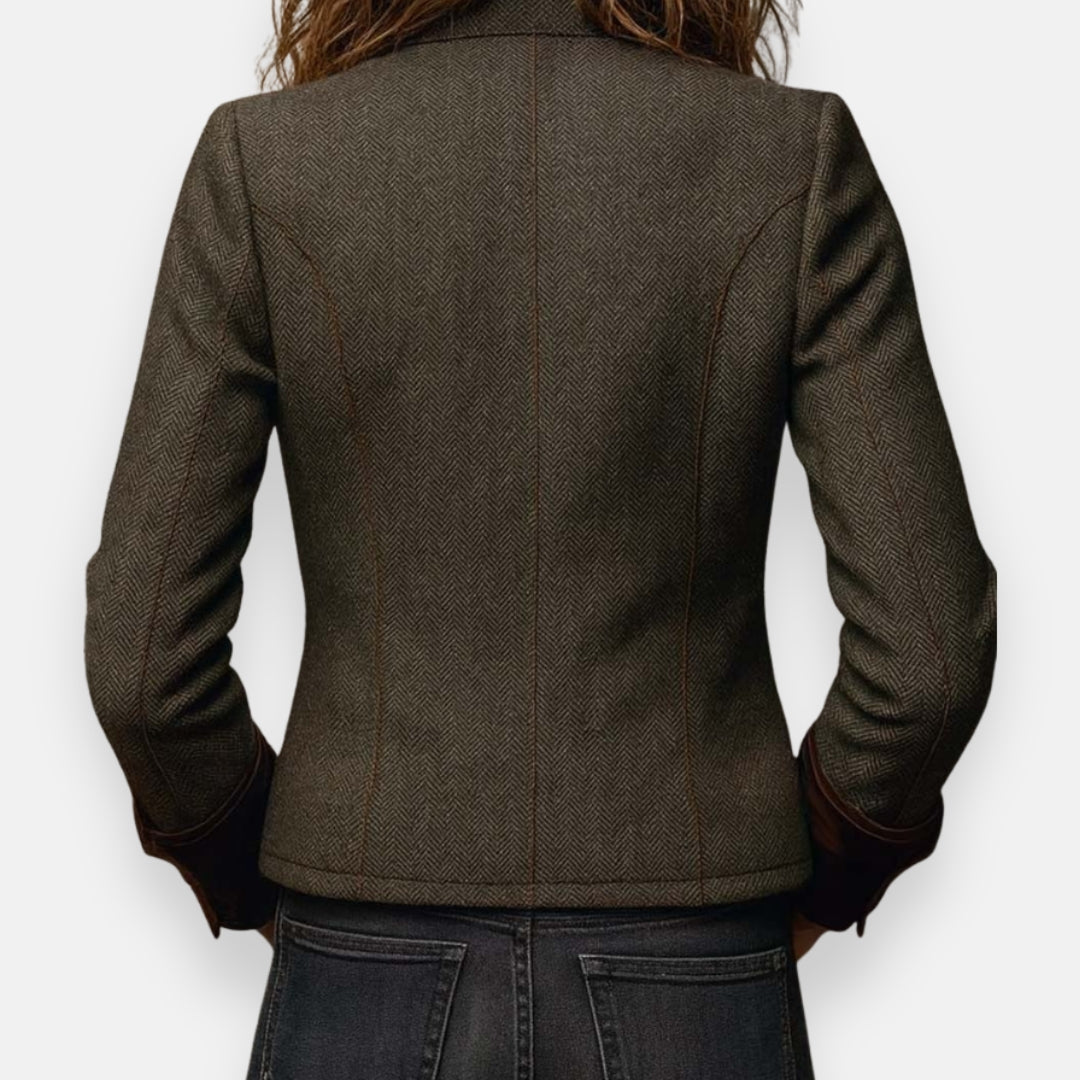 Corrie | Tweedjacke mit Samtdetails - Seldom Seen Styles