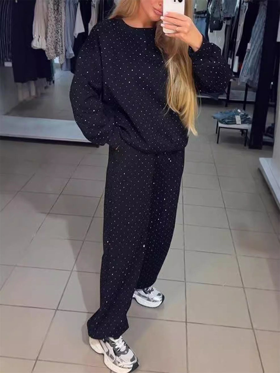 Sparkle Tracksuit Streetwear Lounge Set - Seldom Seen Styles