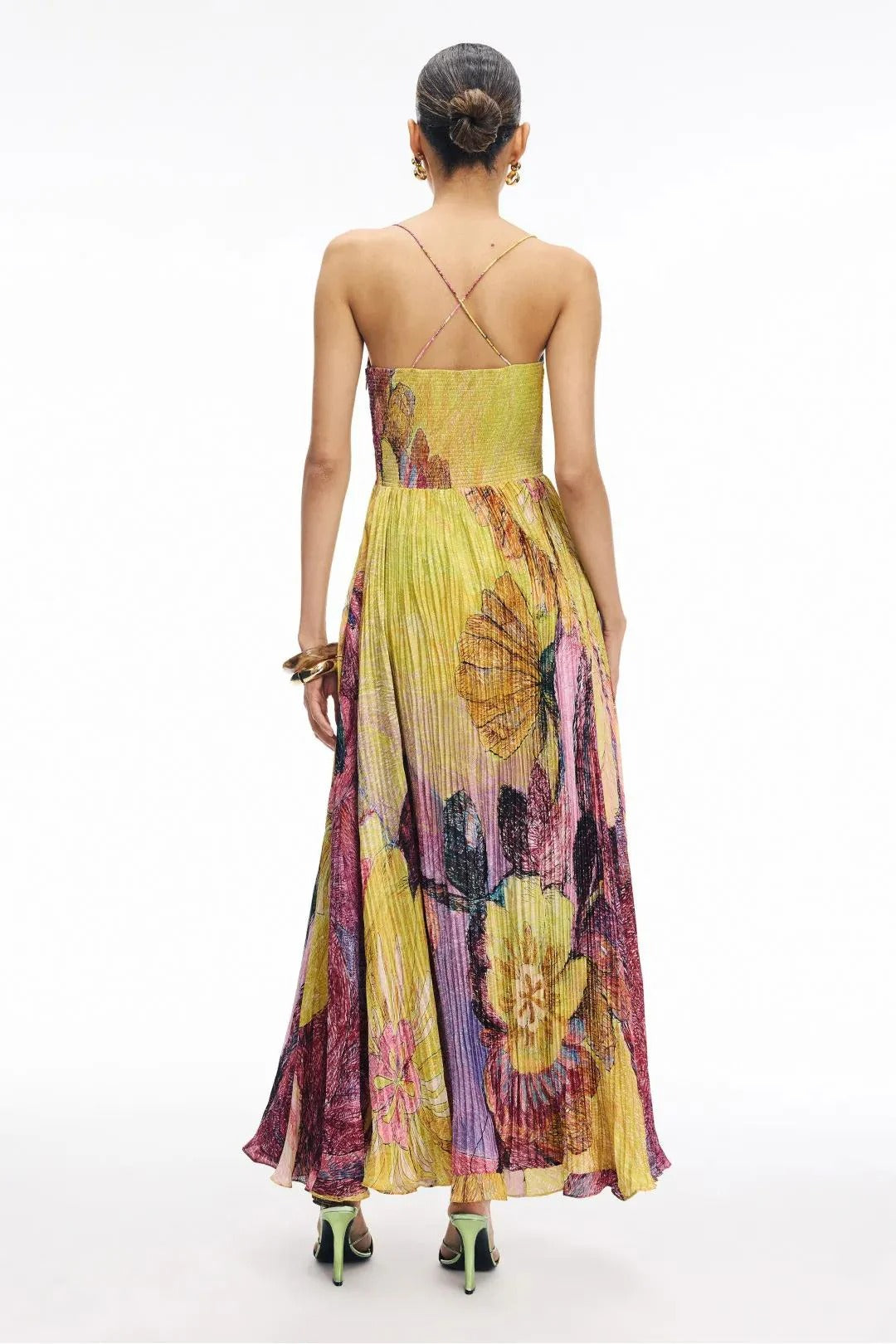 Kiara Multicolored Ikat Print Maxi Dress - Seldom Seen Styles