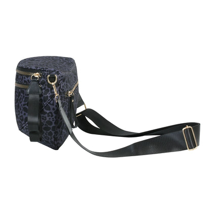Women's Leopard Print Bum Bag Crossbody Fanny Pack Waterproof Hands Free Travel Vacation Bag