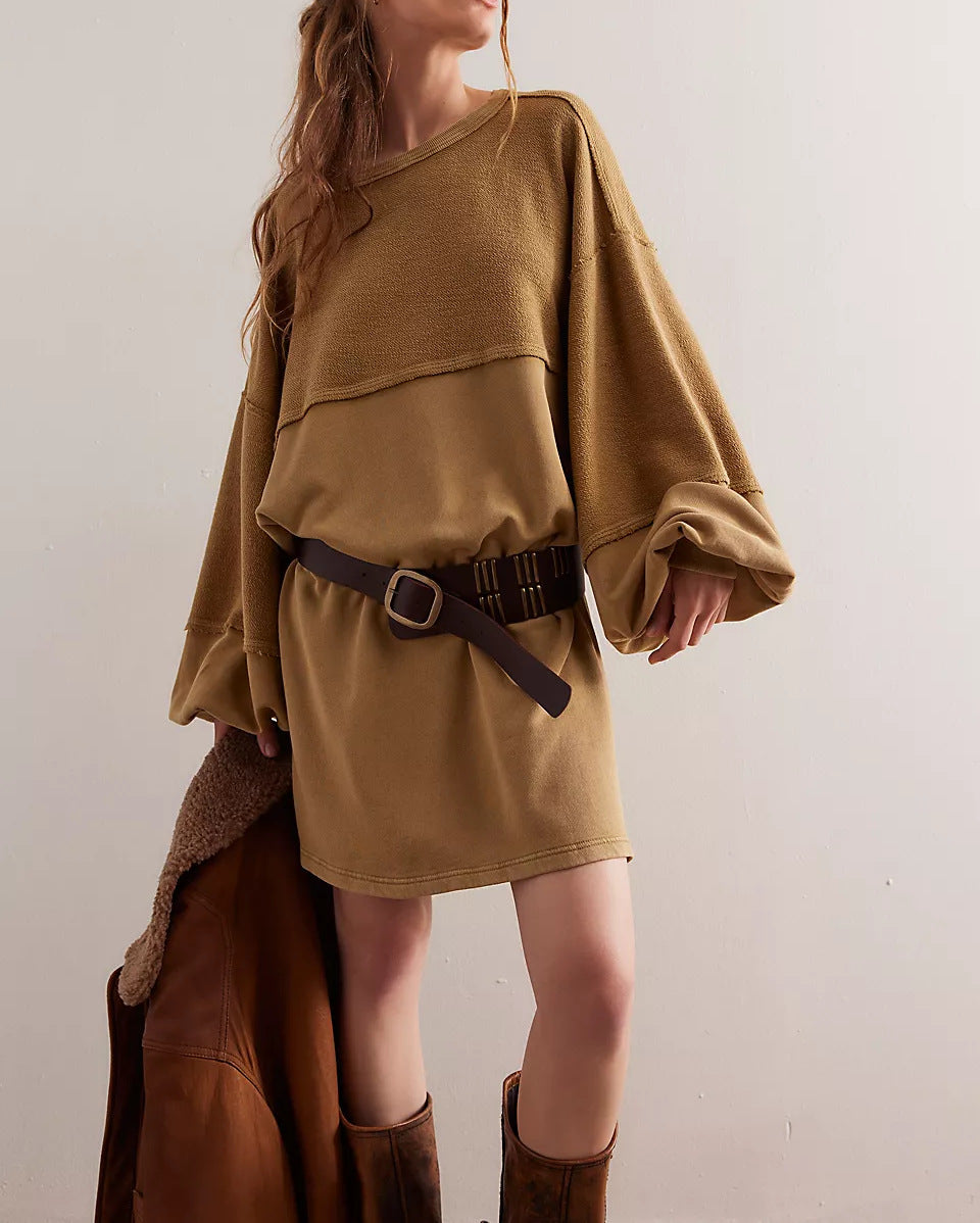 Women's Summer Loose T-Shirt Star Patch Long Sleeve Crew Neck Casual Tops Streetwear - Seldom Seen Styles