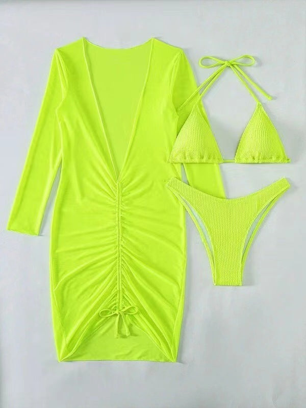 three piece bikini set bikini dresses drawstring bikini  Women's  New Style bikini - Seldom Seen Styles