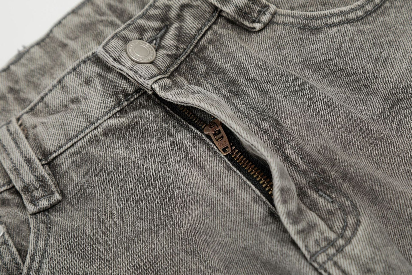 Grunge Paint-Splatter Wide-Leg Denim Pants mry001630 - Seldom Seen Styles