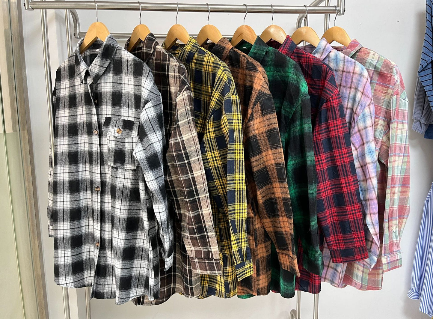 Blooming Jelly Women's Button Down Flannel Shirts Plaid Shacket Long Sleeve Collared Business Casual Tops Work