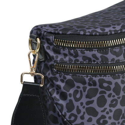 Women's Leopard Print Bum Bag Crossbody Fanny Pack Waterproof Hands Free Travel Vacation Bag