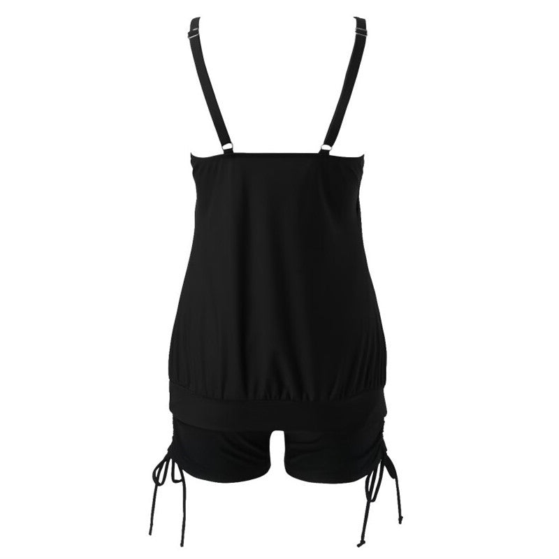 Swimsuit with Underwire Bra Support Tankini Swimsuits For Women 2 Piece Bathing Suits Tops With Boyshorts Loose Fit Swimwear