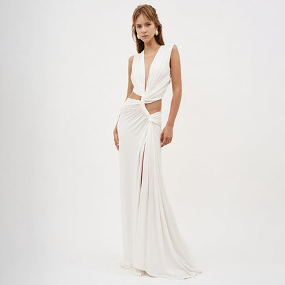 long white maxi skirt