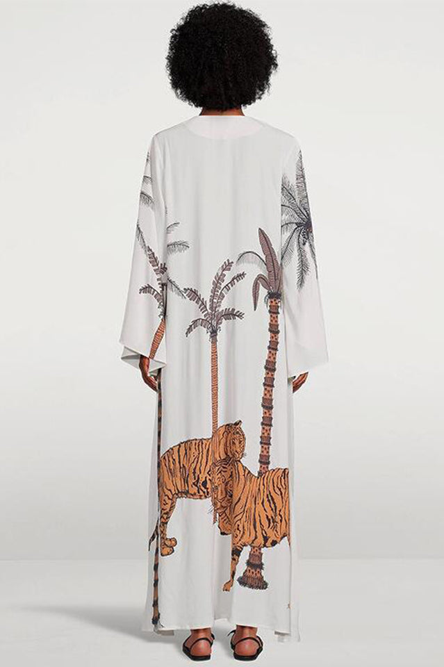 Brigitte One Of A Kind Ikat Maxi Kimono - Seldom Seen Styles