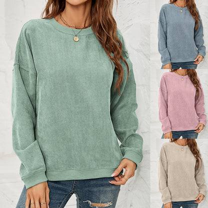 Women's Crewneck Sweatshirts Lightweight Long Sleeve Tunic Tops Cute Pullover Shirts