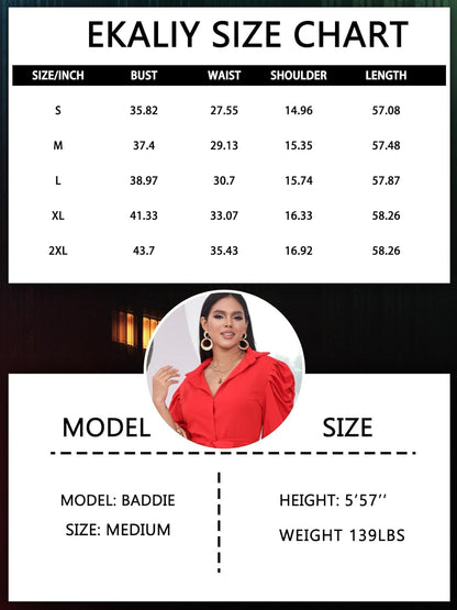 Ekaliy Women Sexy Short Sleeve Bodycon High Low Asymmetrical Ruffle Tunics Blouse Shirt Top Dress