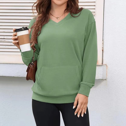 Sweatshirt for Women Long Sleeve Crewneck Sweatshirt Women Causal Loose Fit Pullover Tunic Top Fall Clothes Shirts