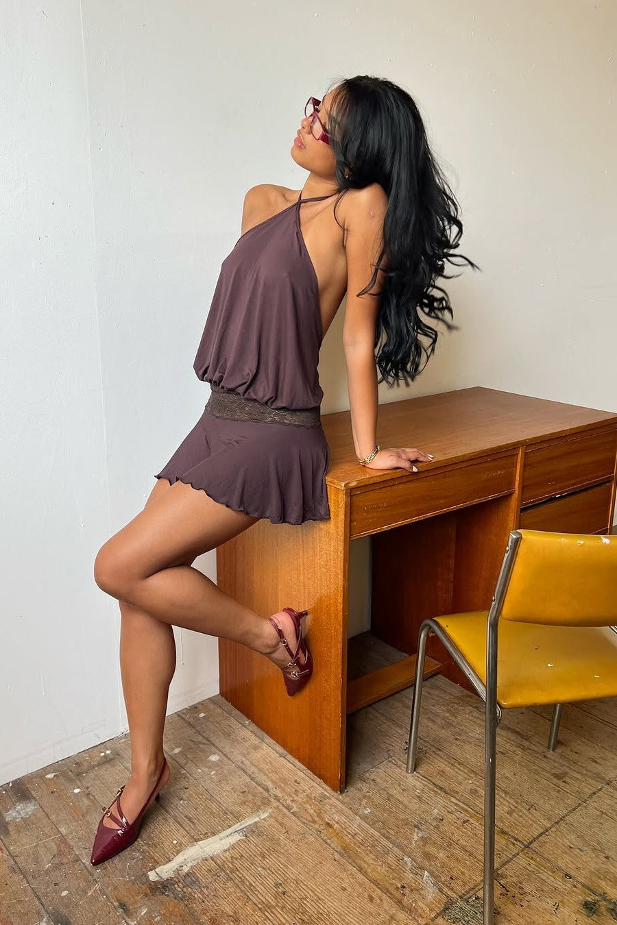 Women's Halter Backless Mini Dress Flowy Sleeveless Summer Beach Vacation Dress - Seldom Seen Styles