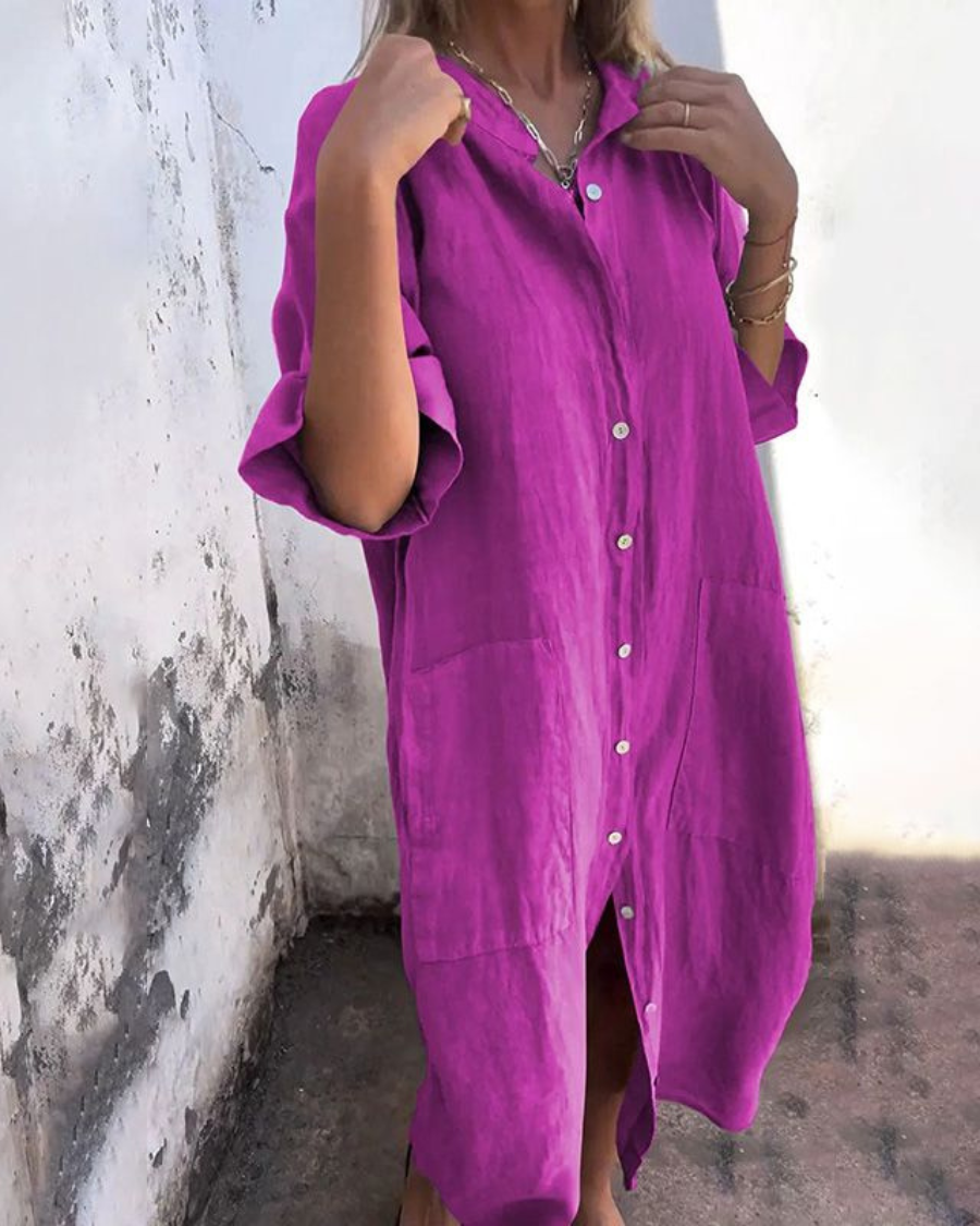 Valerie™ | Boho Shirt Dress - Seldom Seen Styles