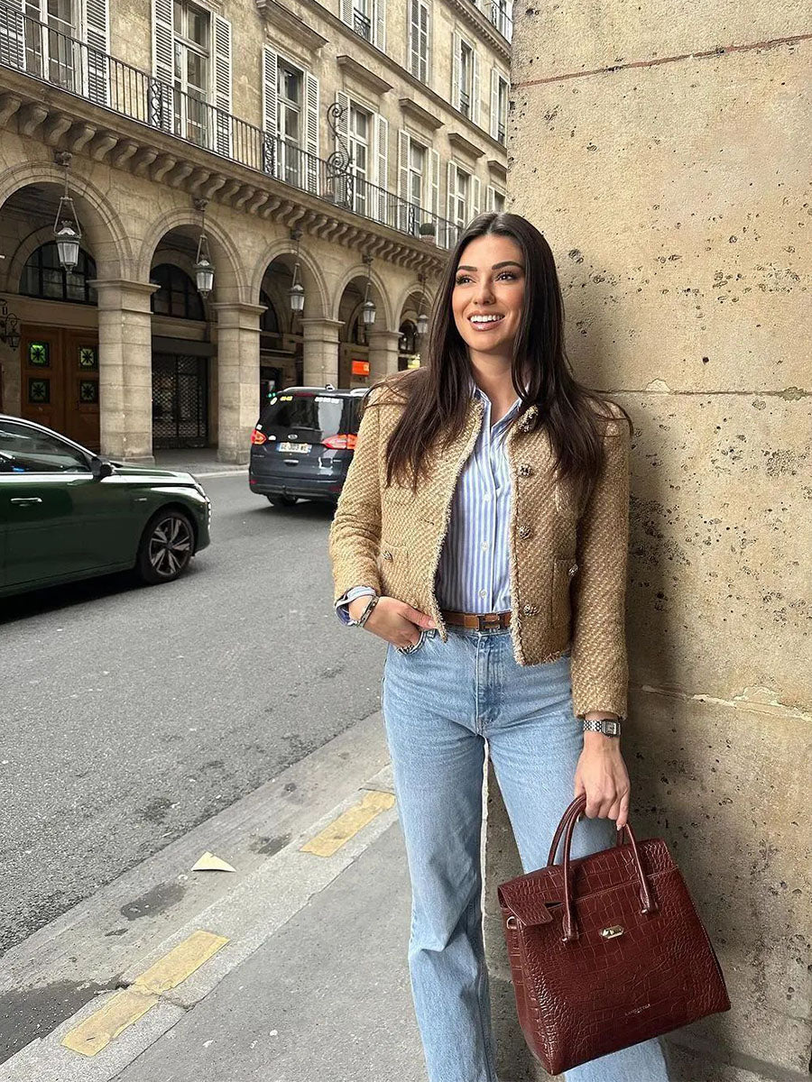 Cozy Luxe City Tweed Jacket - Seldom Seen Styles