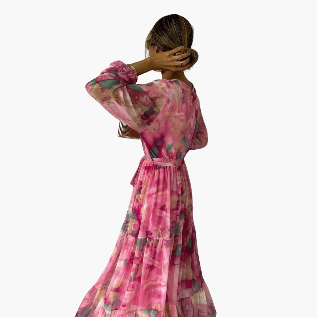 Long-Sleeve Summer Dress - Women's Fashion for Sunny Days - Seldom Seen Styles