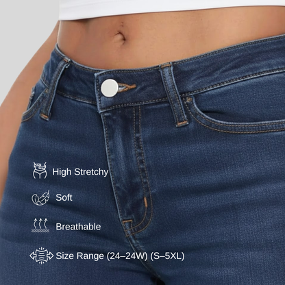 Original Butt Lifting Mid-Low Rise Straight-Leg Jeans