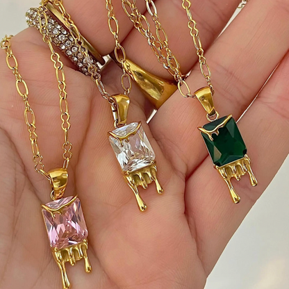 Collier à breloques ALICE plaqué or 18 carats