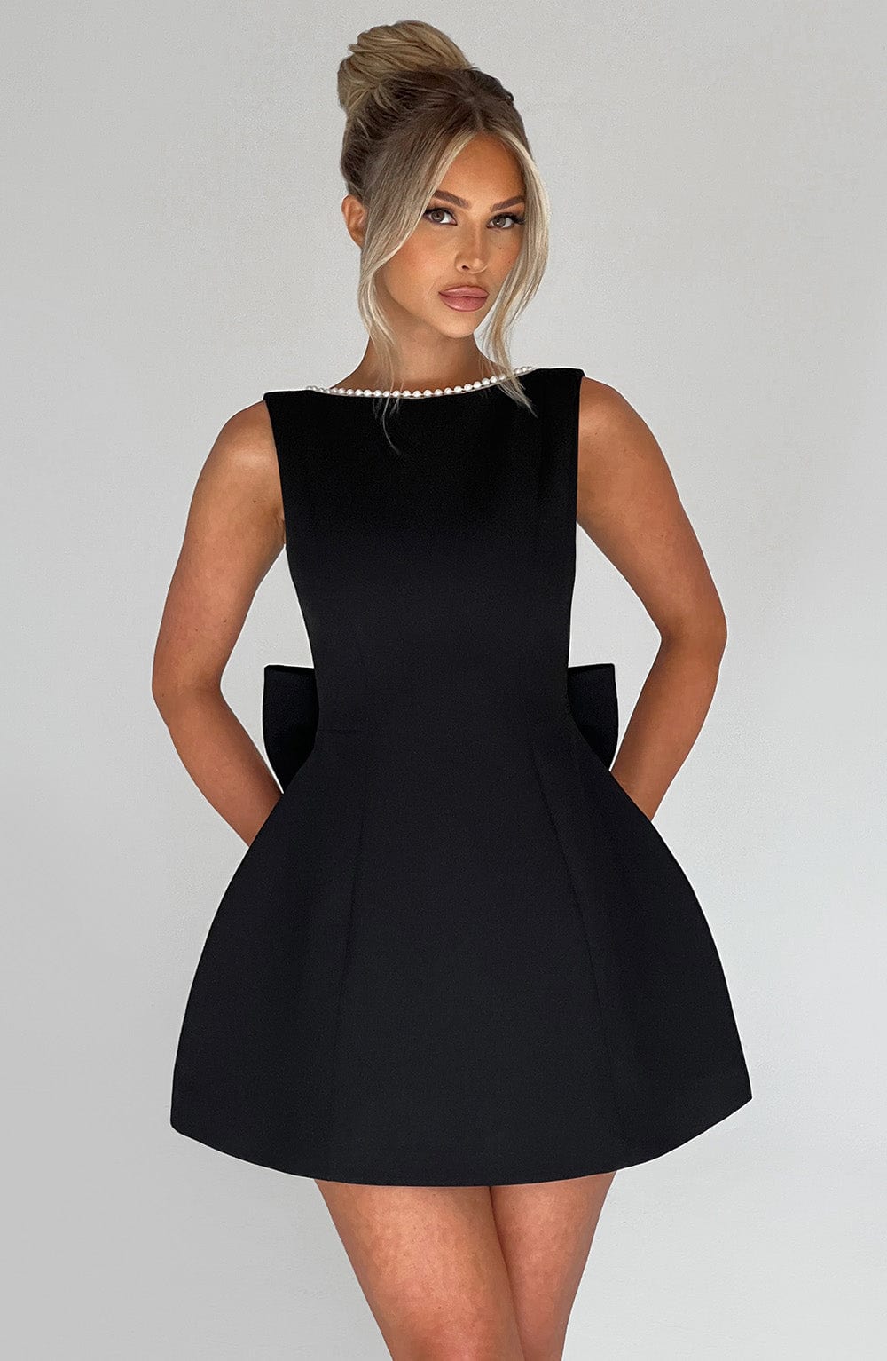 Amber | Women Wedding Guest Structured Mini Dress - Seldom Seen Styles
