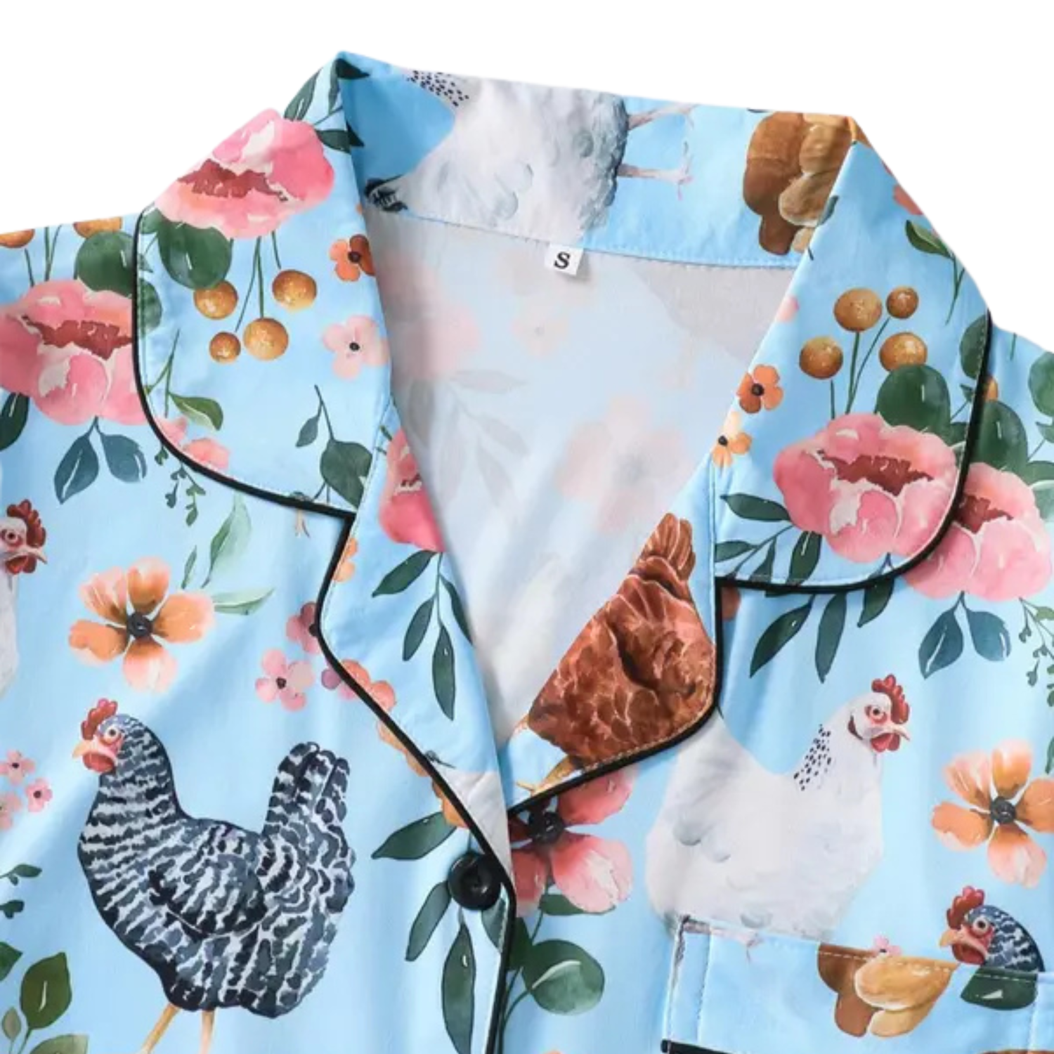 Floral Chicken Women's Pajama Set - Seldom Seen Styles