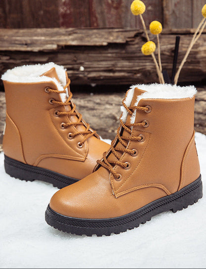 Winter large snow boots warm and plush boots