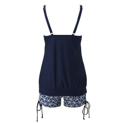 Swimsuit with Underwire Bra Support Tankini Swimsuits For Women 2 Piece Bathing Suits Tops With Boyshorts Loose Fit Swimwear