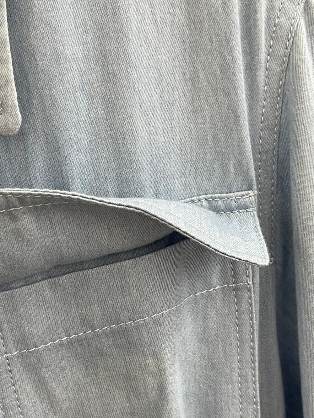 Women's Denim Short Sleeve Lapel Collar Gold Button Belted A-Line Maxi Dress Dual Chest Pockets with Free Braided Belt Dark Blue Light Blue S M Cotton Candy 288563 - Seldom Seen Styles
