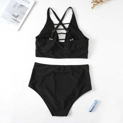 black bathing suit
