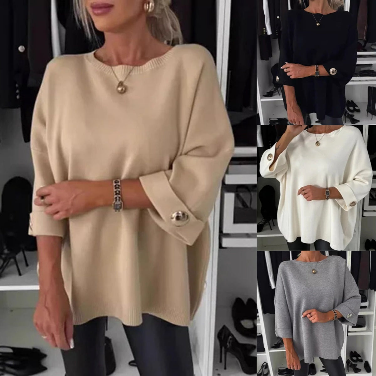 🎀Limited Sale 49% OFF🎀Women's Classic Solid Color Knit Top - Seldom Seen Styles