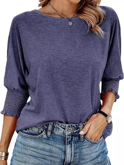 Women's 2025 Fashion Tops 3/4 Sleeve T-Shirts Cute Crewneck Basic Business Tees Blouses Casual Summer Wear Super Soft Breathable Fabric