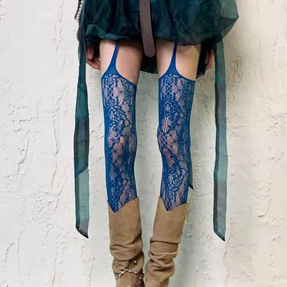 Spring and Autumn Striped Dark Red Millennium Hot-Selling Slimming Stockings Retro Dark Pattern Hot Girl Versatile Thin Pantyhose