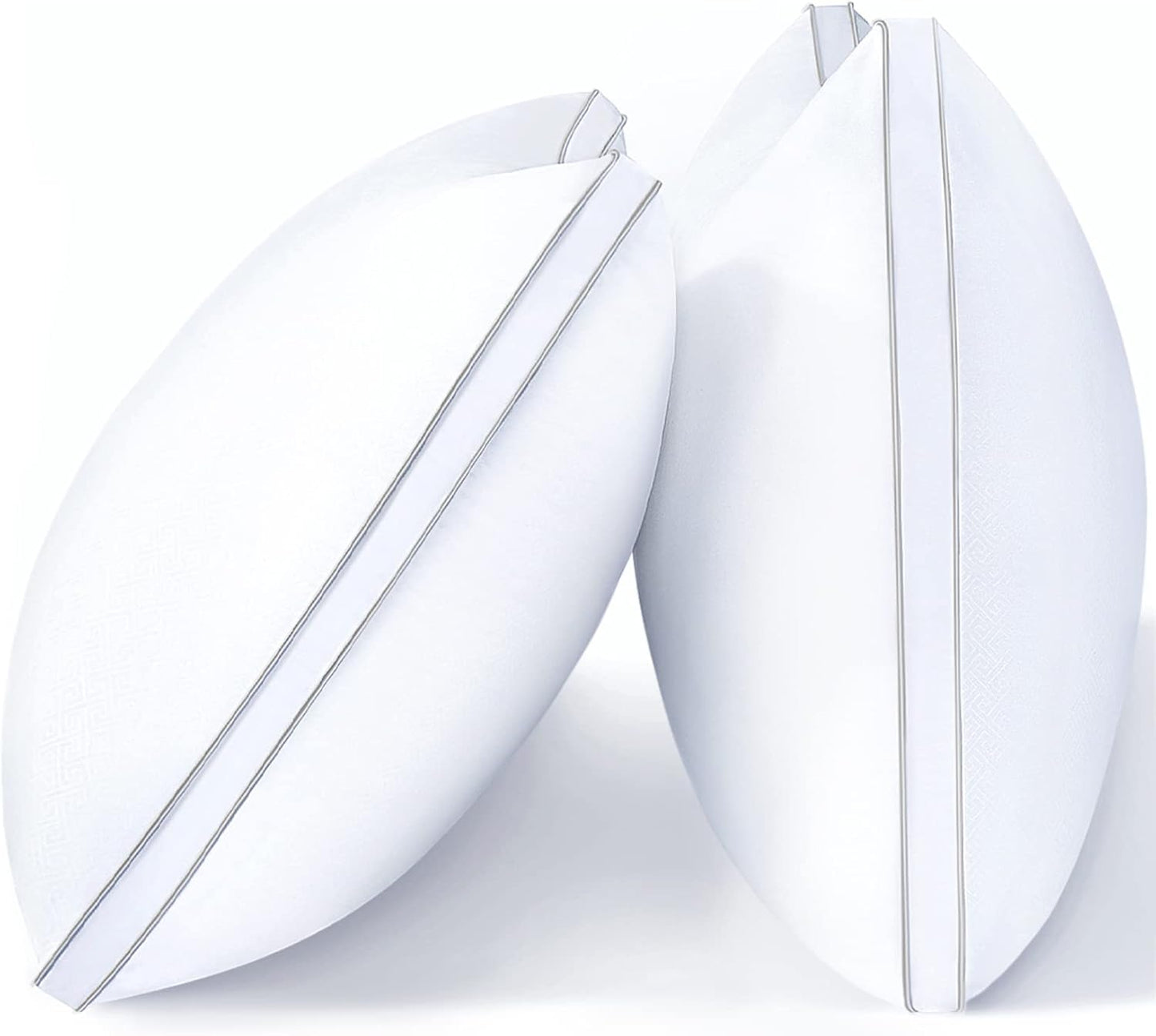 viewstar Pillows Queen Size Set of 2, Hotel Quality, Down Alternative Gusseted Bed Pillows for Side, Back, or Stomach Sleepers, White - Seldom Seen Styles