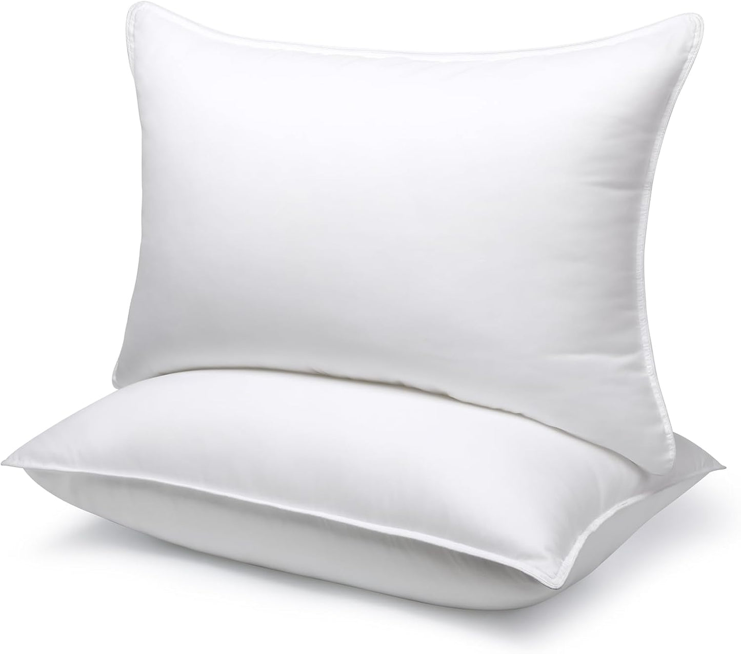 viewstar Pillows Queen Size Set of 2, Hotel Quality, Down Alternative Gusseted Bed Pillows for Side, Back, or Stomach Sleepers, White - Seldom Seen Styles