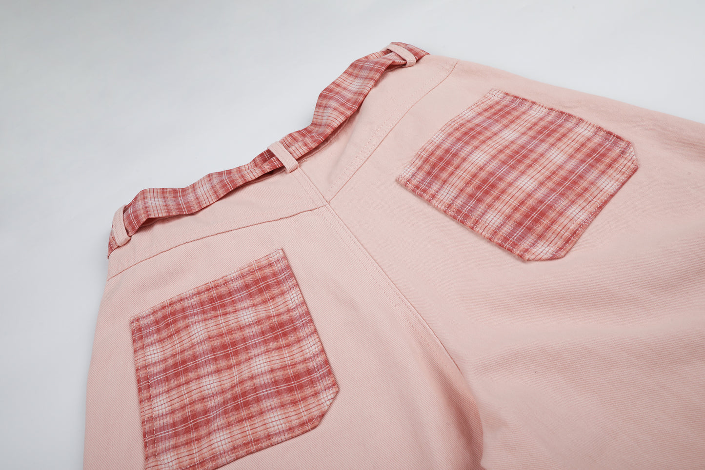 Women's Cute Embroidery Plaid Tie Wide Leg Denim Shorts High Waist Cherry Cat Bow Casual Sweet Streetwear Jean Shorts