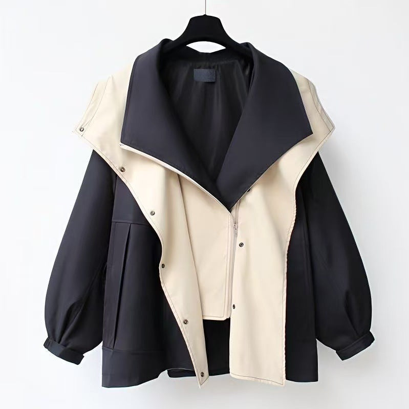 Women's Spring Jacket Korean Windbreaker Female Wild Loose Ladies Outerwear Tops - Seldom Seen Styles