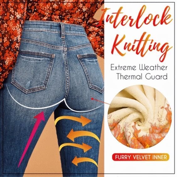 Thermal Fleece Denim Jeggings - Seldom Seen Styles