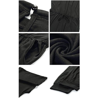 Women's Jumpsuit Plus Size S-XXXL Off-Shoulder Elastic Waist Stretchy Loose Minimalist Comfy Clothes Casual Outdoor Lightweight Romper - Fabric - Womenswear