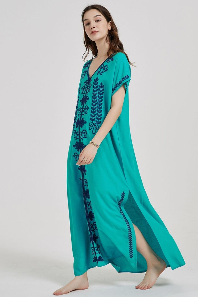 Boho Print Slit Dress - Seldom Seen Styles