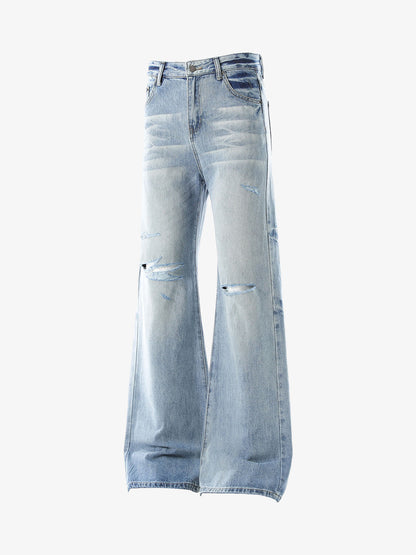 Denim Ripped Washed Distressed Jeans