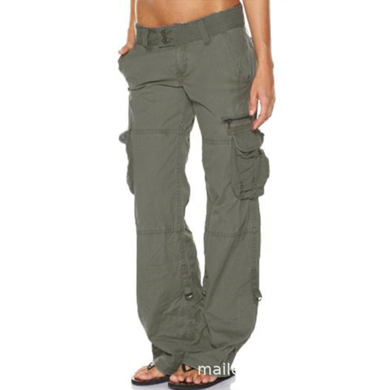 low rise khaki cargo pants - Seldom Seen Styles