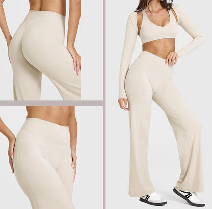 DENFY SoftMotion Straight Leg Bottoms 31" Inseam Fitness Gymwear Women Workout Leggings Gym Sportswear Outdoor Sports Yoga Pants