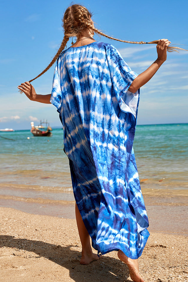 Tropical Pattern Kimono Blouse ( 29 Colors ) | Dress In Beauty