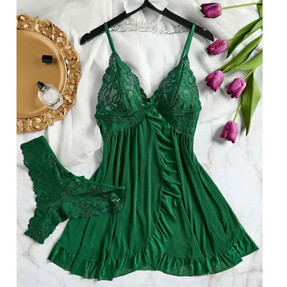 Luna Lace™ 2-Piece Nightgown Set