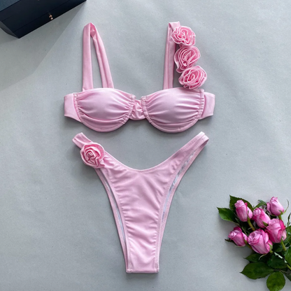 ENSEMBLE DE MAILLOT DE BAIN À FLEURS JEN