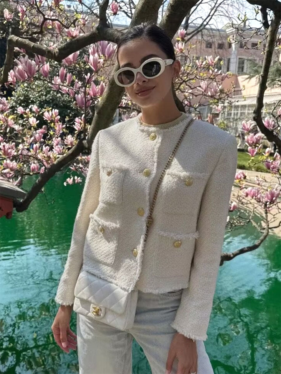 Cozy Luxe City Tweed Jacket - Seldom Seen Styles