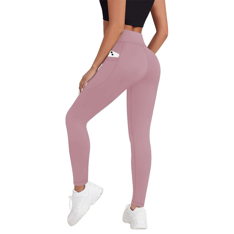 Women's High-Waisted Core Shaping and Hip Lifting Side Pocket Training Super Shaping Leggings - Seldom Seen Styles