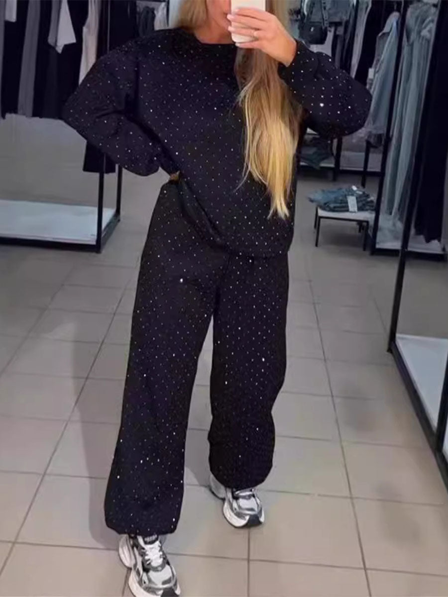 Sparkle Tracksuit Streetwear Lounge Set - Seldom Seen Styles