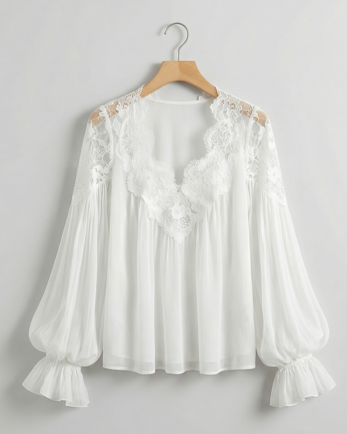 Lace V Neck Blouse - Seldom Seen Styles