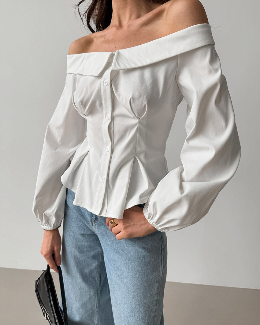 Halez Off Shoulder Top - White - Seldom Seen Styles