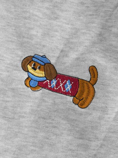 Embroidery Puppy Baggy Barrel Sweatpants